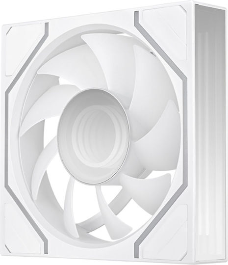 Swafan 140 EX Infinity Case Fan (1800rpm / 85.2cfm) with ARGB Lighting 3pcs White