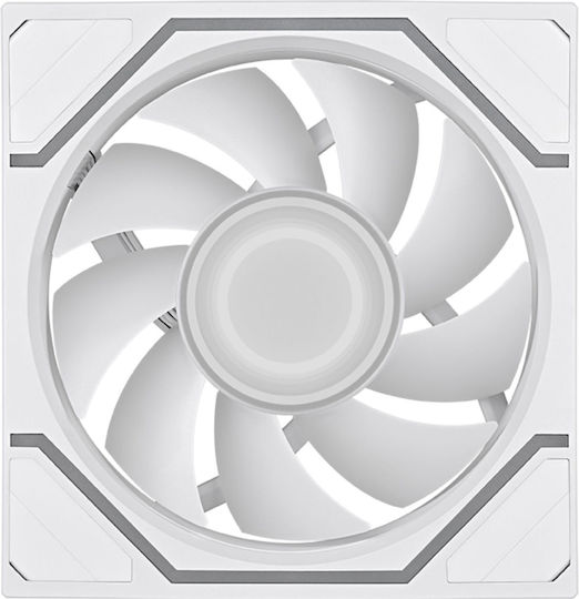 Swafan 140 EX Infinity Case Fan (1800rpm / 85.2cfm) with ARGB Lighting 3pcs White