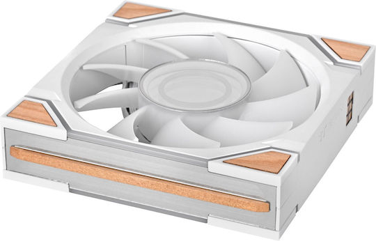 Swafan 120 EX Infinity Case Fan (2000rpm / 58.13cfm) with ARGB Lighting 3pcs Snow Wood Edition
