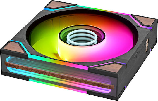 Swafan 120 EX Infinity Case Fan (2000rpm / 58.13cfm) with ARGB Lighting 3pcs Wood Edition