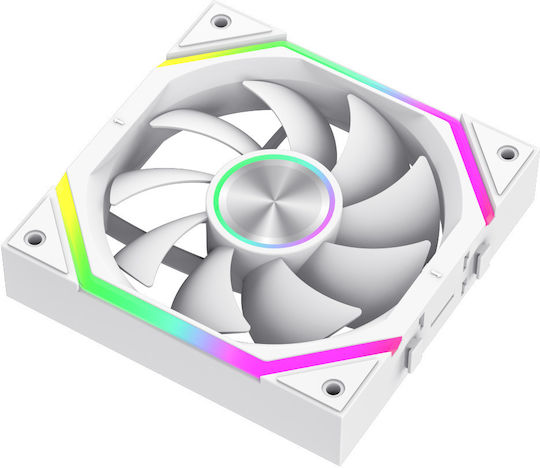 FN12A-N2 Wl-w Case Fan (800rpm) Without LED Lighting 3pcs White