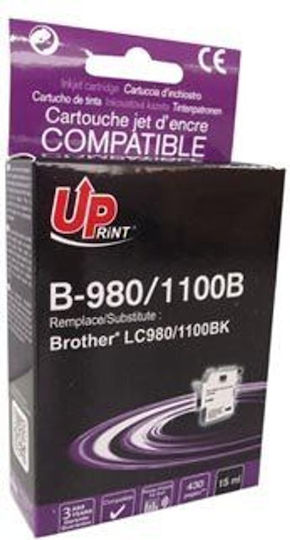Uprint Συμβατό Μελάνι Εκτυπωτή InkJet Brother B-980B / LC-980BK 15ml Μαύρο 1τμχ