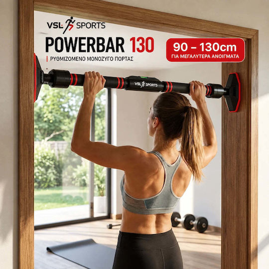 VSL Sports Powerbar Door Pull-Up Bar for User up to 200kg