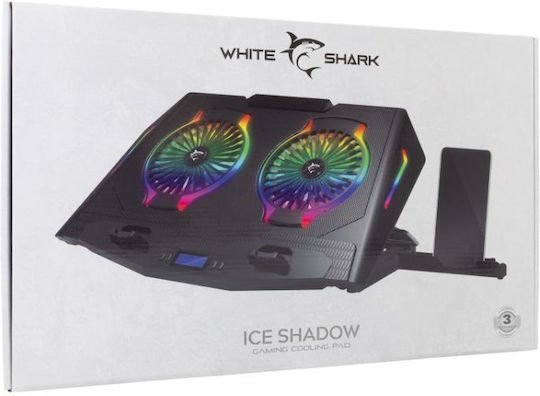 White Shark Cooling Pad για Laptop έως 17.3" με 2 Ανεμιστήρες και Φωτισμό SBX00285