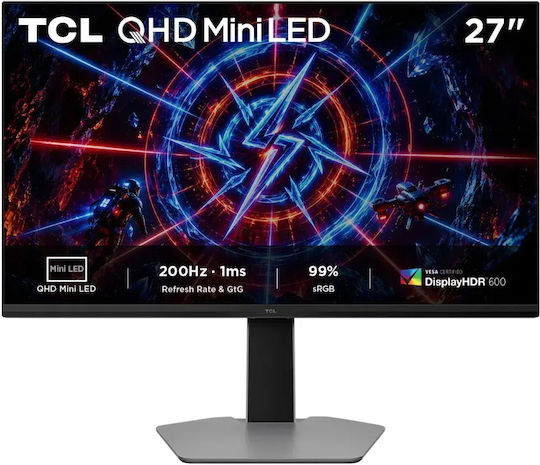 TCL 27P2A HDR Gaming Monitor 27" QHD 2560x1440 200Hz with Response Time 1ms GTG