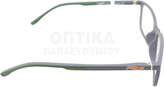 Kinder Brillengestelle mit Rezept Hot Wheels Clip-On Hwcl002 Graue Inklusive Sonnenbrille