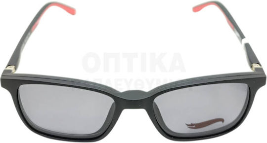 Kinder Brillengestelle mit Rezept Hot Wheels Clip-On Hwcl002 N-schwarz