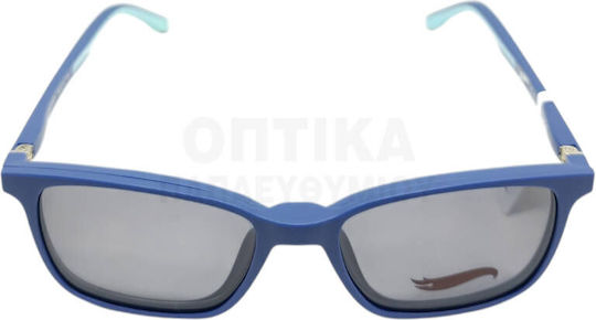 Kinder Brillengestelle mit Rezept Hot Wheels Clip-On Hwcl002 Marineblau Inklusive Sonnenbrille