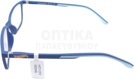 Kinder Brillengestelle mit Rezept Hot Wheels Clip-On Hwcl002 Marineblau Inklusive Sonnenbrille