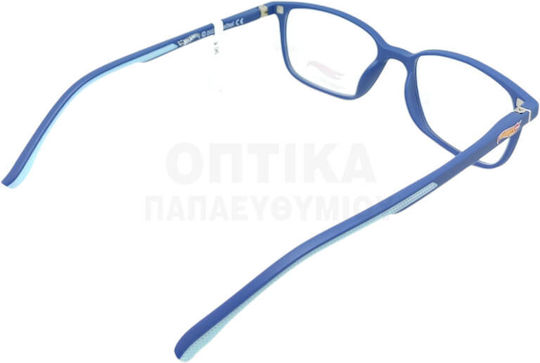 Kinder Brillengestelle mit Rezept Hot Wheels Clip-On Hwcl002 Marineblau Inklusive Sonnenbrille
