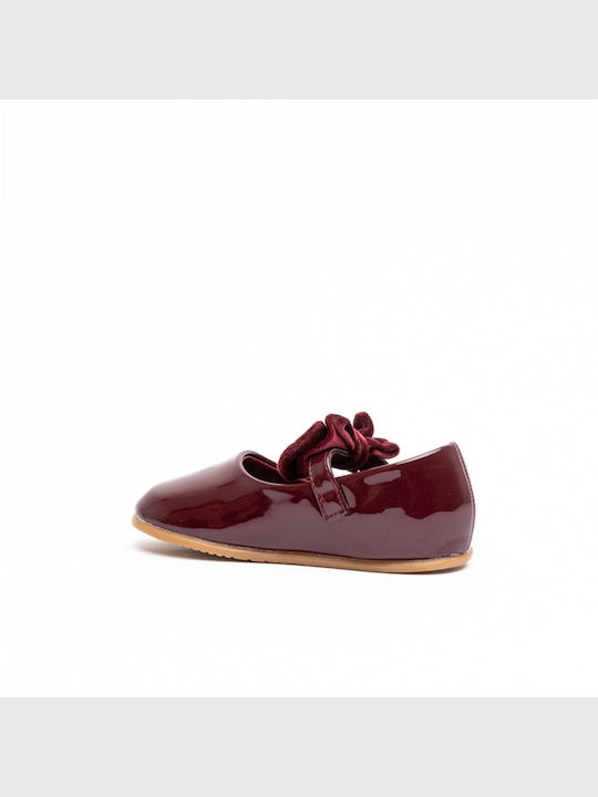 Kids Pumps & Ballerinas with Hoop & Loop Closure Burgundy