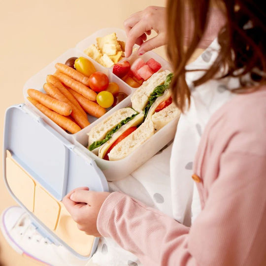 B.Box Lunchbox Kids' Food Container Made of Silicone 2L Pink 25.7 x 21.5 x 7.3cm