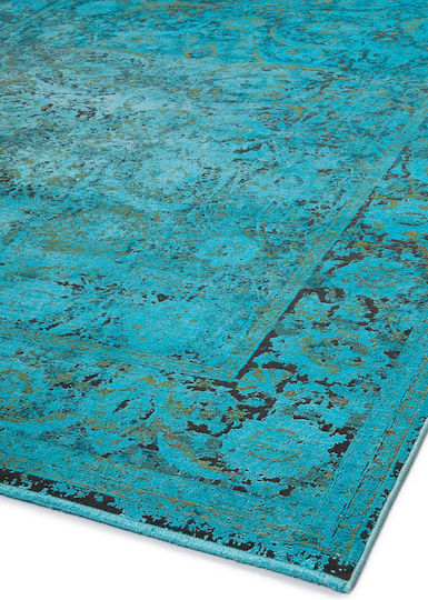 Biokarpet Wohnzimmer Teppiche Louison Mh96b 8-5 Türkis 133x190