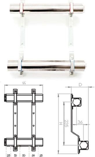 SiGMA-Li Pipe Collector Brass 409mm