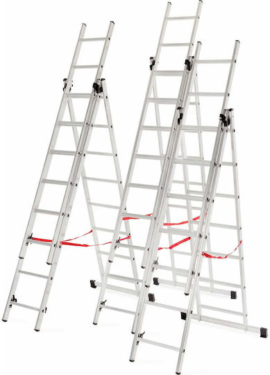 Scara multifuncțională din aluminiu 3x7