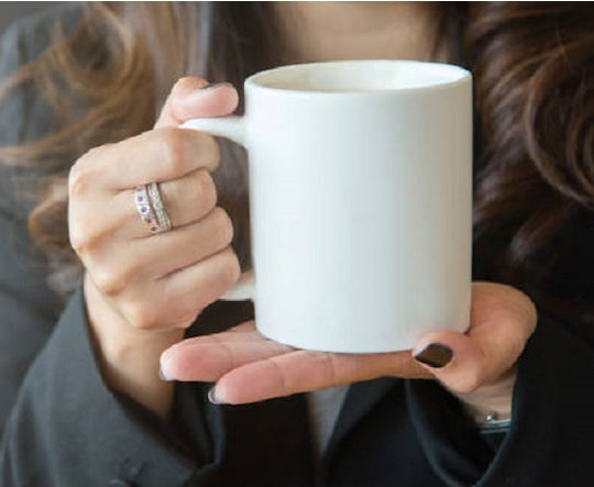 I Hate Weiße Keramiktasse 330 ml (Personalisiert)