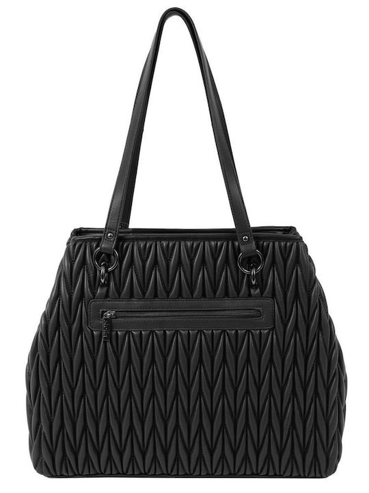 Schwarze Damen-Schultertasche