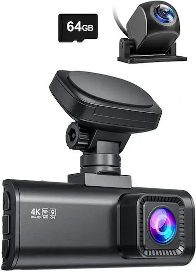 Redtiger F7n Set Kfz-DVR-Kamera 4K mit 3,2"-Display, WLAN, GPS & Rückfahrkamera