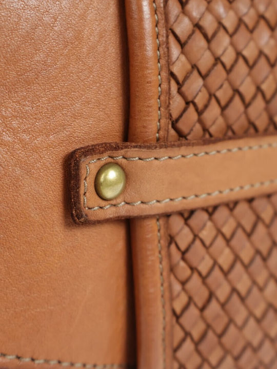 Gestrickte Damen-Schultertasche Taupe