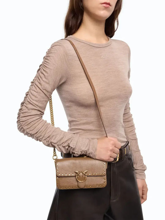 Love One Leather Women's Flap Bag Brown