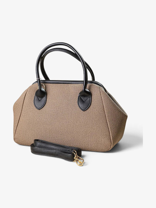Burgunderrote Damenhandtasche / Schultertasche