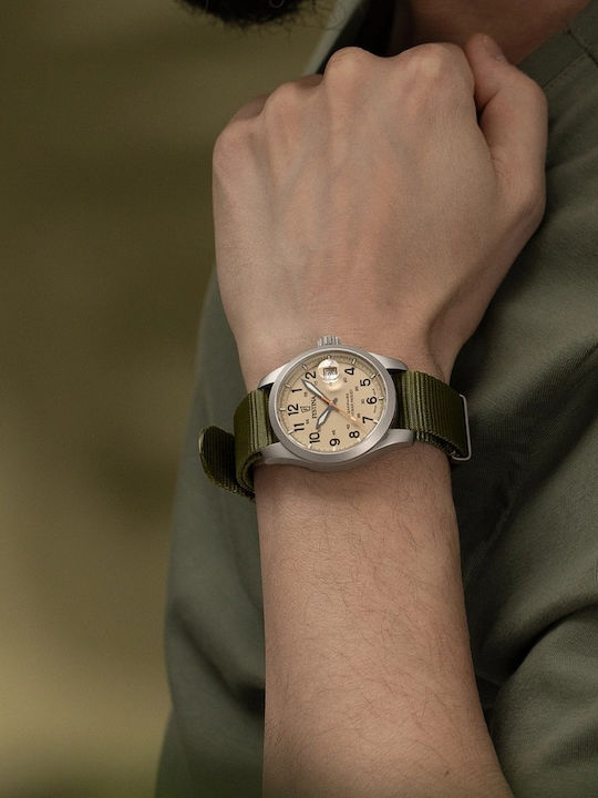 Festina Men's 39mm Battery-Powered Watch with Green Fabric Strap