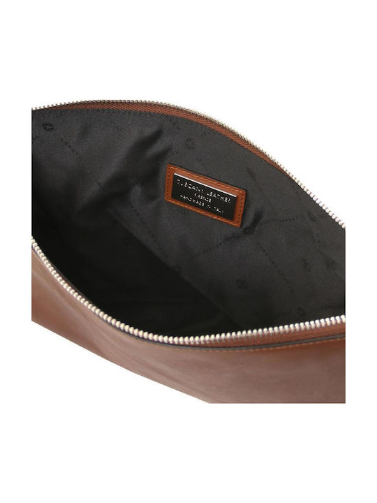 Leather Men's Handbag Brown
