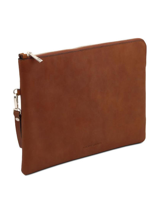 Leather Men's Handbag Brown