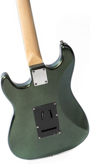 E-Gitarre im ST Style mit HSS-Tonabnehmer-Anordnung in Grün