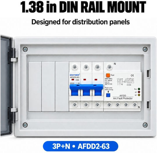 Sinotimer Buton pentru Șină DIN 400V 63A