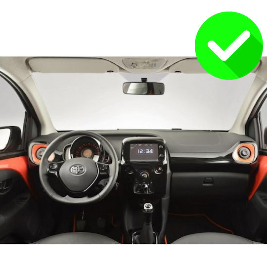 Carmedia Auto-Audiosystem für Peugeot 108 Toyota Aygo Citroen C1 2014 (Bluetooth/USB/WiFi/GPS/Apple-Carplay/Android-Auto) mit Touchscreen 10"
