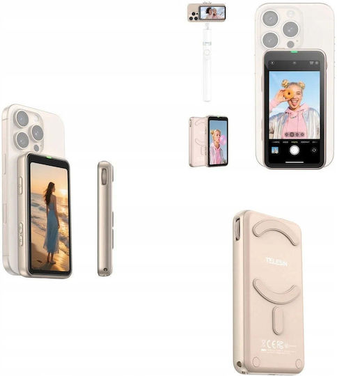 Telesin Мобилен Допълнителен Екран Selfie Smartphones Ios Android P5-rmt-07