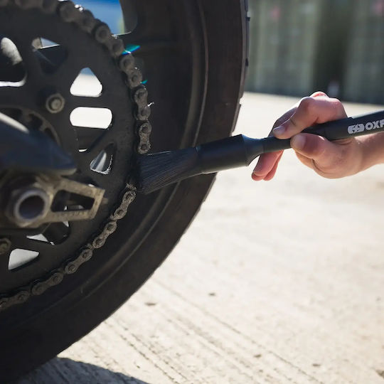 Oxford Motorcycle Drivetrain Brushes Pro Ox339 – Set Profesional de 3 Perii pentru Curățarea Lanțului și Pinioanelor