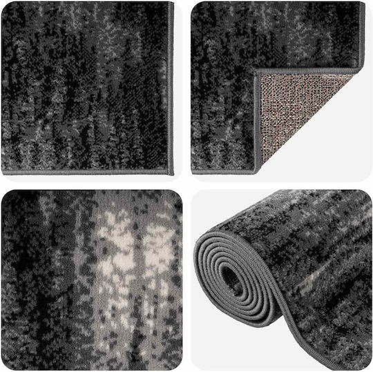vidaXL Flornes 100x450cm Δερμάτινο Μαύρο vidaXL Flornes 100x450cm Δερμάτινο Μαύρο