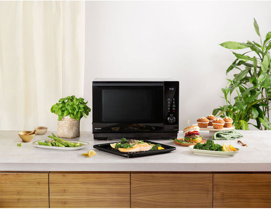 Panasonic Mikrowellenofen mit Grill 27 l Grau