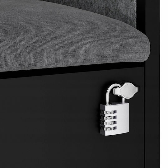 Jan Nowak Cabină Acustică Sally Mentalbox 600 Mm Corp Negru Scaun Gri