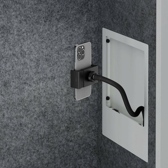 Jan Nowak Cabină Acustică Sally Mentalbox 600 Mm Corp Gri Scaun Gri