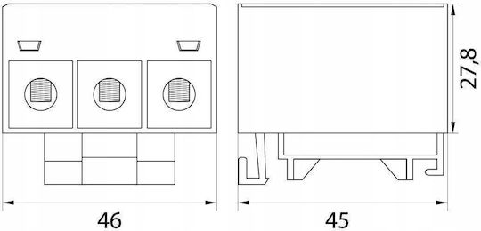 Elektro Plast Electrical Panel Support Rail 48.336