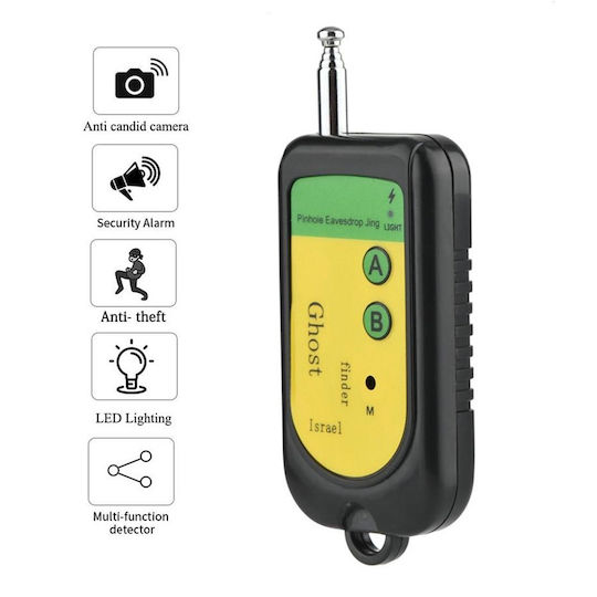 Detector de camere de supraveghere 100-2400 MHz Negru