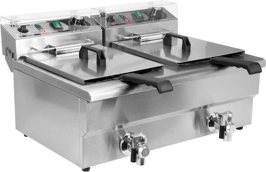 Yato Ηλεκτρική Φριτέζα Διπλή 5kW Χωρητικότητας 2x12lt