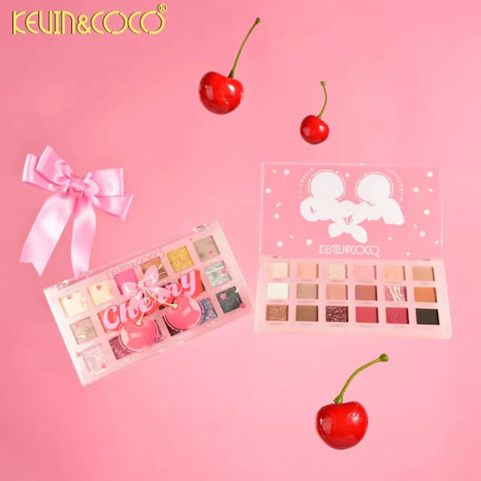 Kevin&Coco Παλέτα με Σκιές Ματιών Matte σε Σκόνη Multicolor