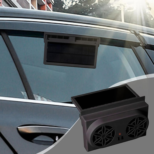 Ventilator de geam auto Portabil cu Încărcare Solară Design Ușor de Instalată Durabil Reduce Căldura și Promovează Circulația Aerului Ventilator de Evacuare cu Consum Redus de Energie Negru