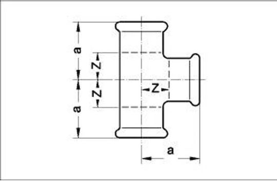Sanha Прес Тройник Zw X Zw X Zw 28 X 15 X 28mm 16130281528
