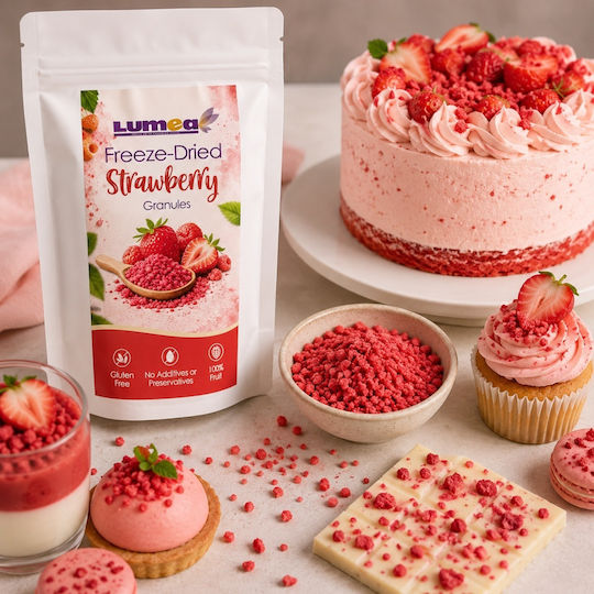Freeze-dried Granulated Strawberries 40g Lumea