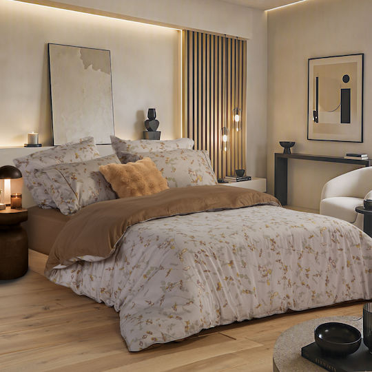 Nef-Nef Homeware Σετ Плик за Завивка Elements 240x220cm За Спалня с 2 Калъфки за Възглавници Pale Mauve1