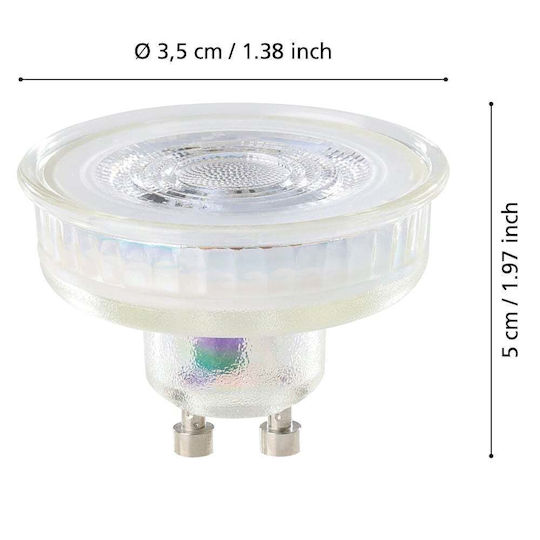 Eglo Intelligente LED-Lampe 4 W für GU10-Fassung Warmweiß 400 lm Dimmbar