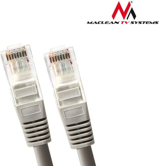 Maclean Energy U/UTP Кат.6 (Gigabit) Мрежов Кабел Ethernet 1м Сив