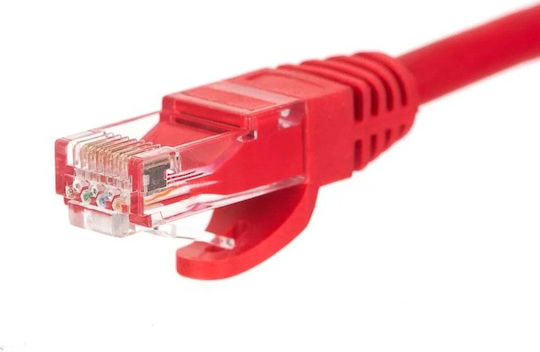 Netrack U/UTP Cat.5e (Gigabit) Καλώδιο Δικτύου Ethernet 5m Κόκκινο