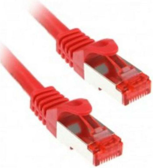 InLine S/FTP Cat.6 Gigabit Network Cable Ethernet 5m Red