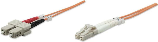 Intellinet Intellinet Optische Faser Kabel LC-SC 2m Orange